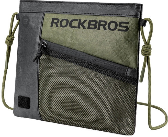 락브로스 핸들바 스포츠 크로스 생활방수 자전거 가방 DB002, 카키, 1개