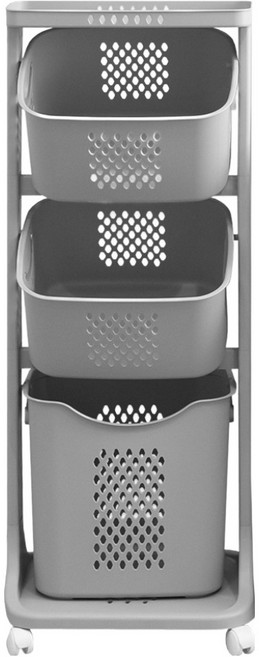 아임홈리빙 라인 스탠다드 빨래바구니, 그레이