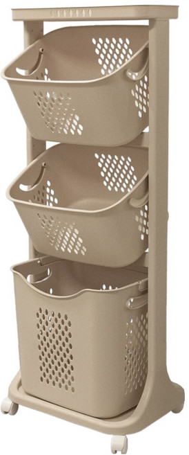 아임홈리빙 LINE 스탠다드 통기성 좋은 빨래바구니, 베이지