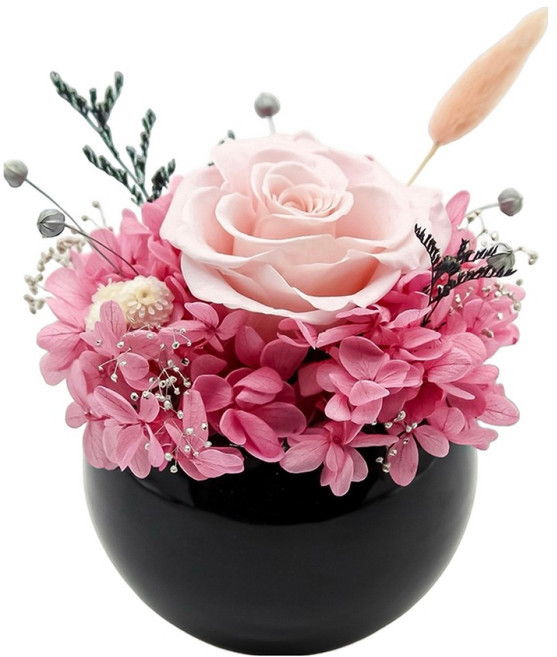 Floral M 夏日浪漫粉色微醺永生擴香花禮, 粉色, 1組