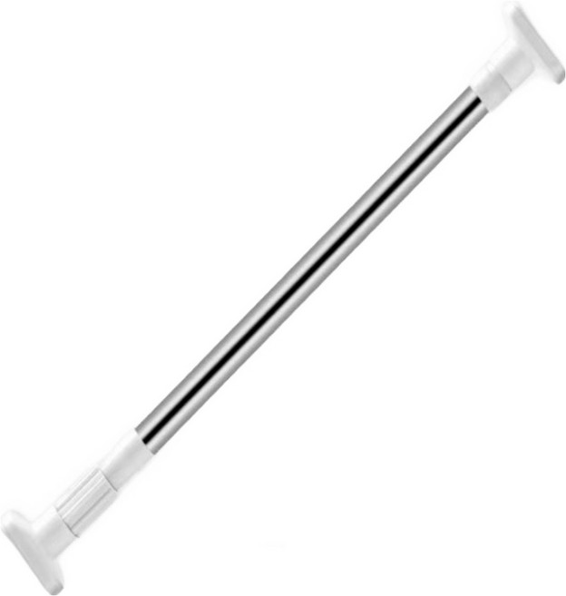 훈스픽 무타공 스테인리스 압축봉 행거 커튼봉 빨래건조대, 실버