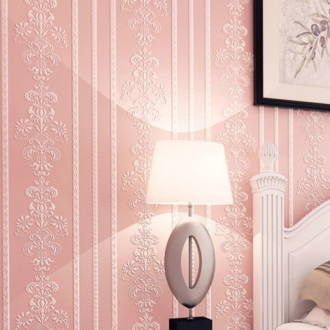 미소로운 붙이는 벽지 2p, 핑크