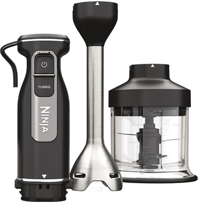 닌자 푸디 파워 2in1 초퍼 핸드블렌더, CI1000KR - 핸드블렌더