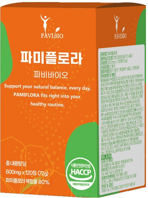 파비바이오 파미플로라 72g, 1개, 120정