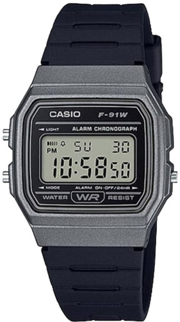 CASIO 卡西歐 男性用刻字應援訊息軍人電子手錶 F-91WM-1B