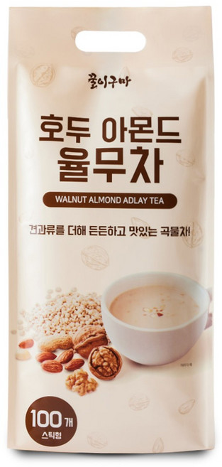 꿀이구마 호두 아몬드 율무차, 18g, 100개입, 1개