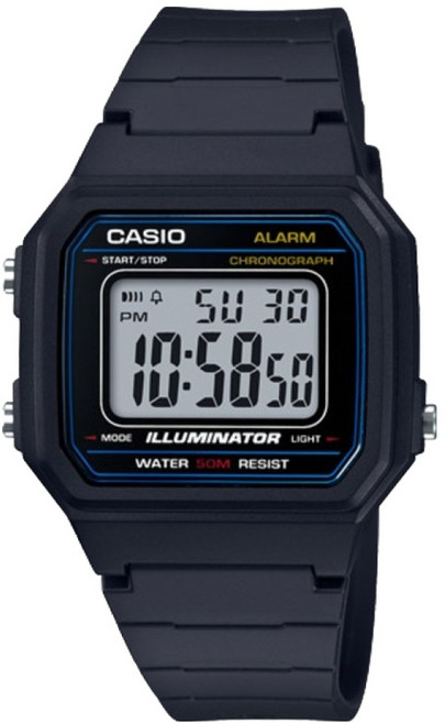 CASIO 卡西歐 男性用刻字應援訊息軍人電子手錶 W-217H-1A