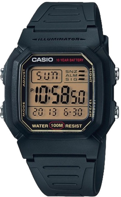 카시오 군인 입대 각인 응원 메세지 전자 손목시계 W-800HG-9A