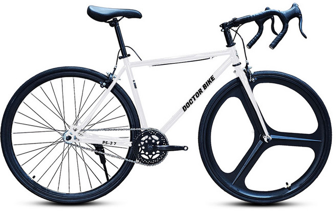 닥터바이크 700C 28C 입문용 픽시자전거 PS-27-1, 화이트, 1개, 160cm