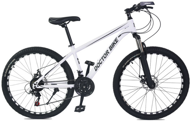 닥터바이크 F-26S 23년형 MTB 자전거 66cm 방문설치, 멧화이트, 1개, 170cm