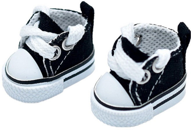 칠시 라부부 인형 운동화, 블랙, 1개, 1cm