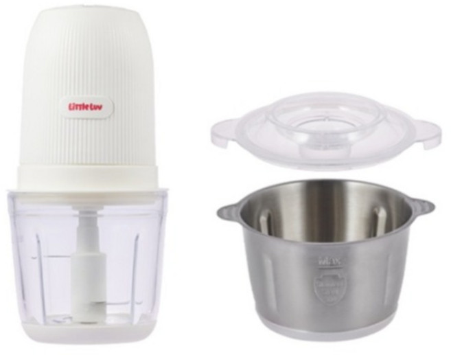 락앤락 리틀럽 안심 2단 멀티다지기 화이트 0.6L, EJM332WHT