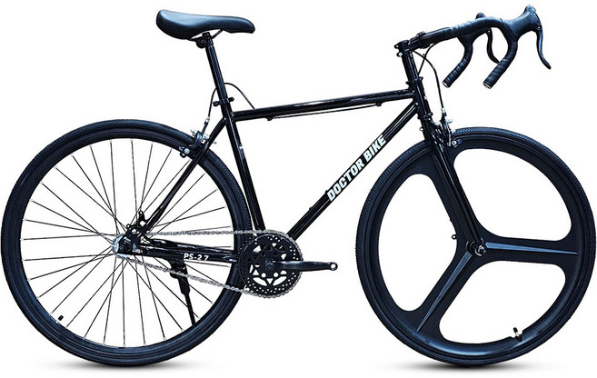 10위 - 닥터바이크 700C 28C 입문용 미조립 픽시자전거 PS-27-1 방문설치, 블랙, 160cm, 1개