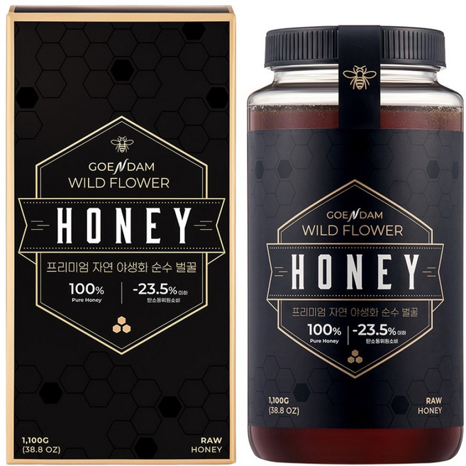 고은담 프리미엄 자연 야생화 순수 벌꿀, 1개, 1.1kg