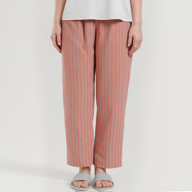 모두잠 순면 스트라이프 빅사이즈 9부 잠옷바지