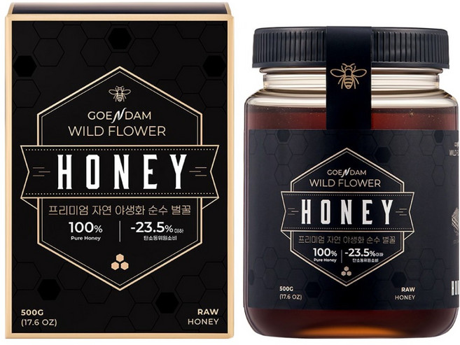 고은담 프리미엄 자연 야생화 순수 벌꿀, 1개, 500g