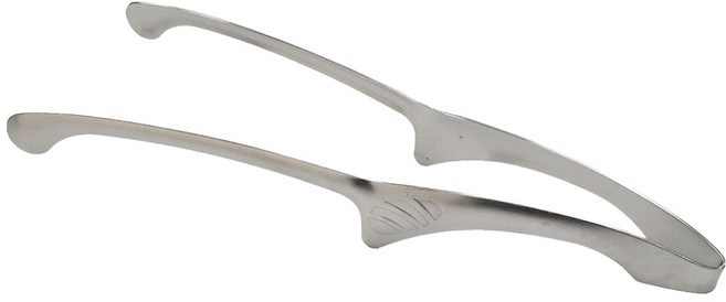 DIBOTE 迪伯特 304不鏽鋼韓式烤肉夾牛角夾 W3033-1 10吋, 1個, 銀色