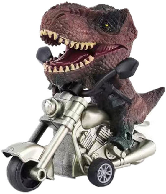 bebehome 漂移恐龍摩托酷玩車飾, 1個, 紫黑龍