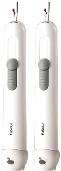 FaSoLa 多功能二合一穿針線/拆線器 卡通版, 白色, 2件