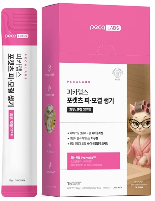 피카랩스 포캣츠 피모결 생기 영양제 PECA7103, 1개, 피부/피모, 15회분 - 쿠팡