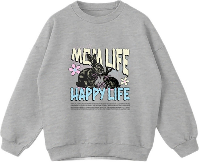 제니키즈 주니어클럽 오버핏 레빗라이프 맨투맨 JN1081M