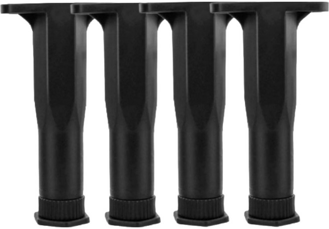 침대 가구 발 높이 조절 PP 지지대 15cm, 블랙, 4개