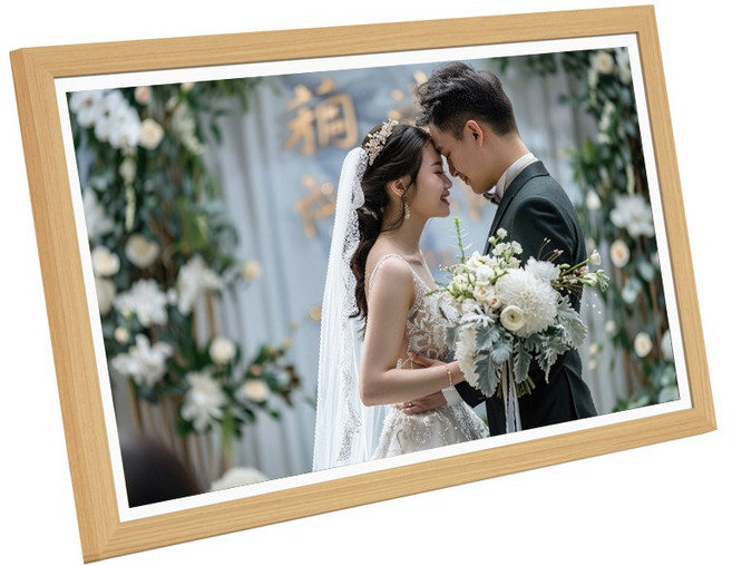 카멜 터치 클라우드 디지털액자 54.6cm, CPF221OIPS, 오크