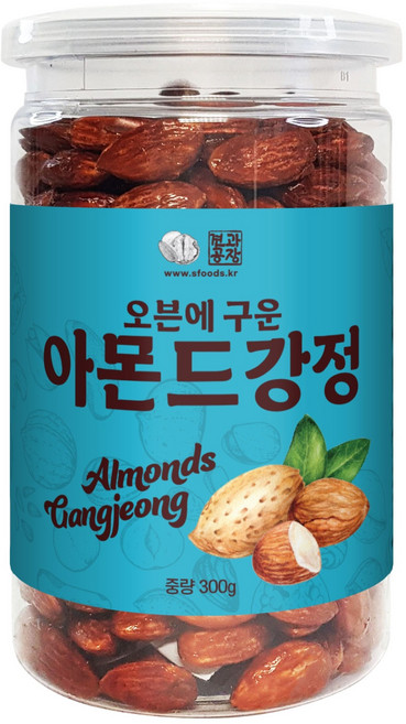 견과공장 오븐에 구운 아몬드강정 통, 1개, 300g