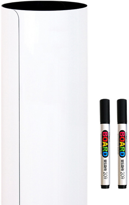 두문 리무버블 점착식 유리에 착 붙이는 자석화이트보드 + 마커 2p 세트