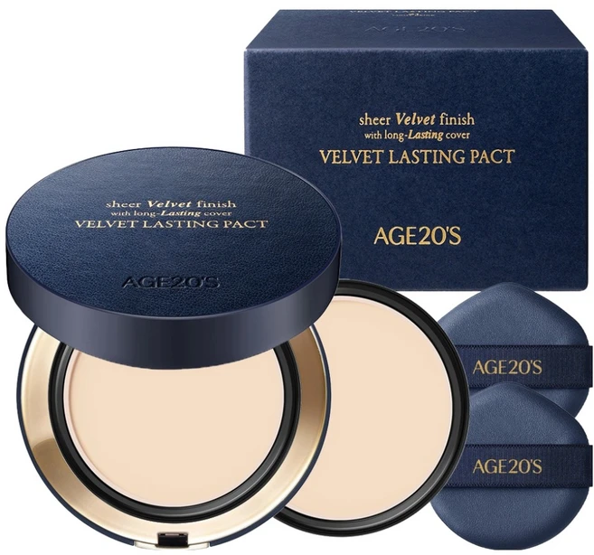 에이지투웨니스 벨벳 래스팅 팩트 본품 14g + 리필 14g 세트, 21N 소프트, 1개 - 쿠팡