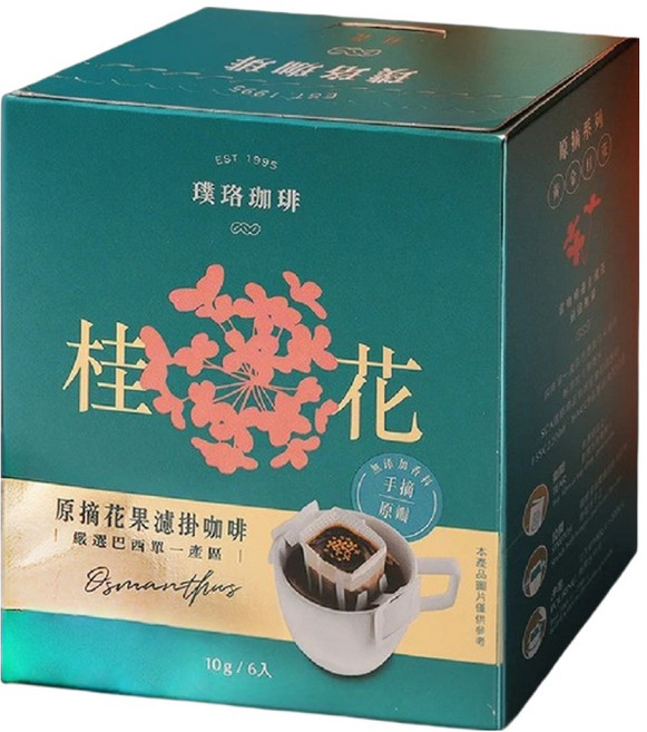 璞珞珈琲 桂花原摘花果濾掛咖啡, 10g, 1個, 6個裝
