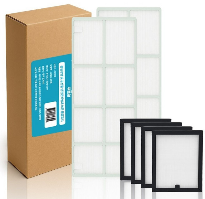 푸르앙 LG 휘센 2in1 스탠드 듀얼 스마트 신형 호환 에어컨 필터 세트, 1세트, 3306 S