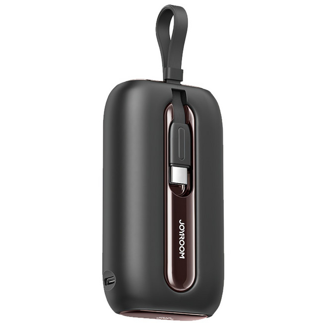 JOYROOM 機樂堂 繽紛系列 22.5W自帶雙線數顯Mini行動電源 20000mAh Lightning + Type-C, JR-L012 Plus, 幕夜黑