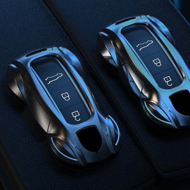 크로니클 바이퍼라인 포르쉐 호환 911 카이엔 메탈 키케이스, 녹턴 그레이, CBIP-POR1