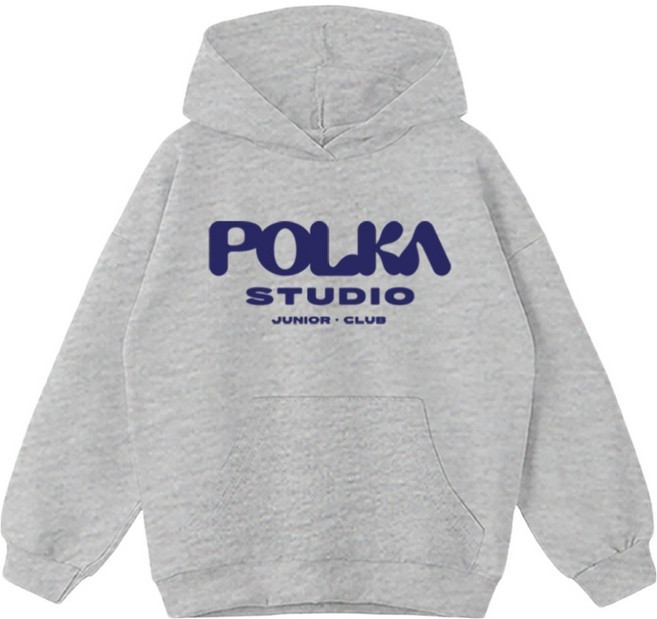 제니키즈 주니어용 오버핏 폴카 후드티 JN2031H