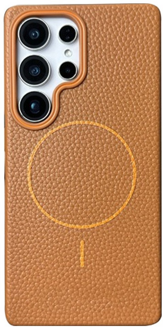 케이스틱 솔리드 라인 맥세이프 가죽 컬러 휴대폰 케이스