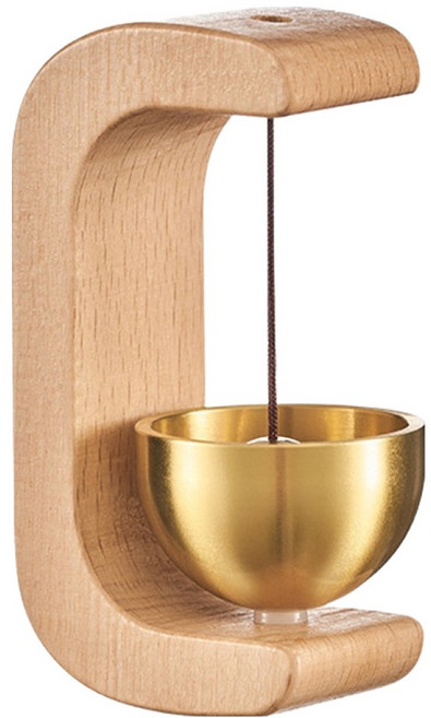 금깨비 원목 도어벨 자석 풍경종, 베이지느티나무