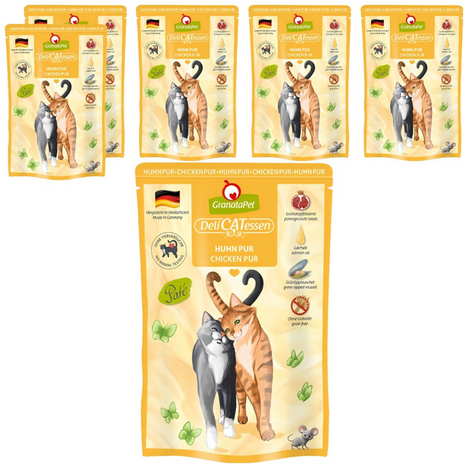 GranataPet 葛蕾特 精緻食光主食系列 貓餐包 10號, 85g, 6個, 雞