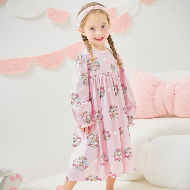 몰리멜리프렌즈 뉴키즈온 디즈니 미스버니 메리 피치웜 파자마 원피스