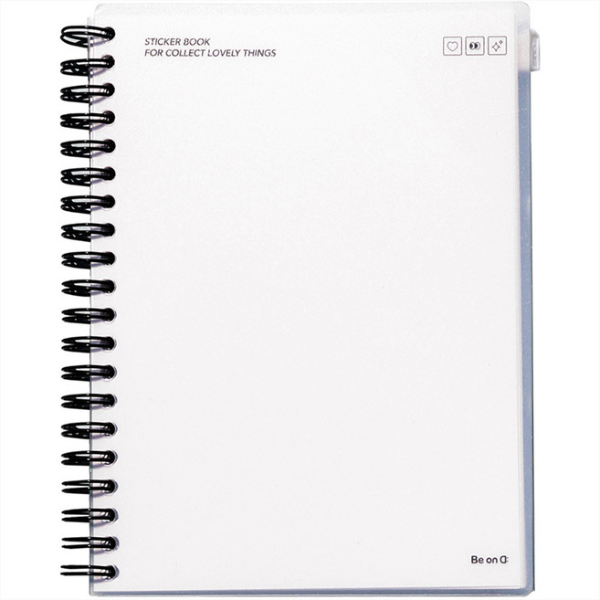 비온뒤 데코포켓 이형지 스티커북, 베이직, 41매, 1개