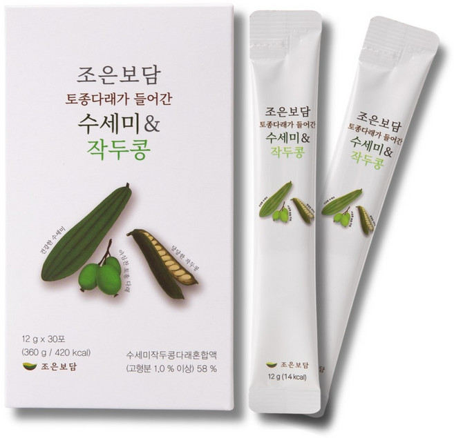 조은보담 토종다래가 들어간 수세미 앤 작두콩 30p, 360g, 1개