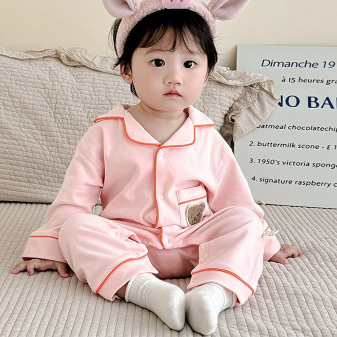 조이멀티 엠케이 스윗베어 홈웨어 긴팔 우주복 파자마