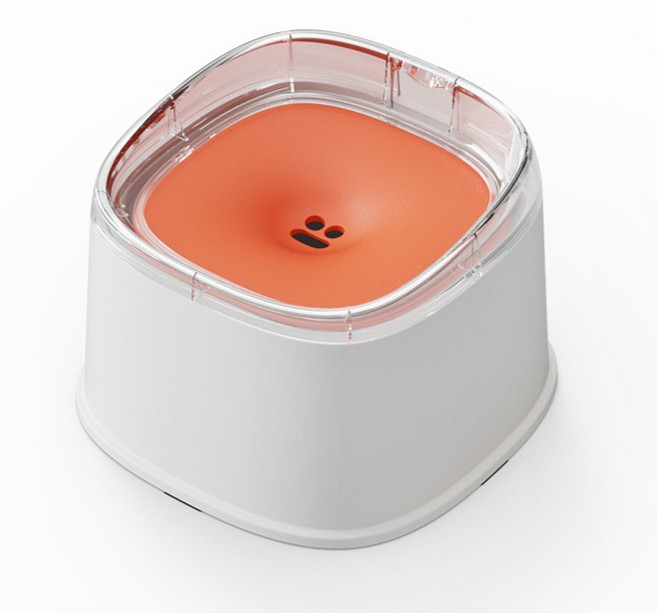 파스텔펫 반려동물 표정 플로팅 급수기, 화이트, 1개