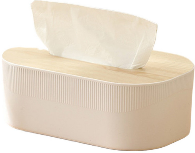 힘룸 예쁜 휴지케이스, 흰색, 1개