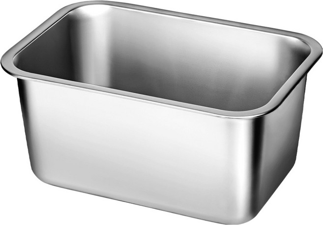 벨라쿠진 연마제 없는 에센셜 스텐 사각 설거지통, 단품, 1개