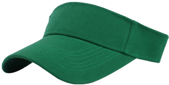 바이데 햇빛이 잘 가려지는 실용적인 사이즈 조절 가능 스포츠 썬캡, 그린, 1개