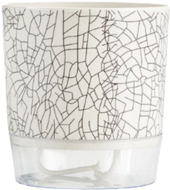 사인포스트 모던 패턴 저면급수 화분, 크랙 패턴, 1개