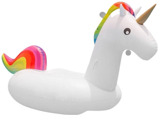 造型浮床/浮排 275 x 140 x 120cm, 1個, 七彩獨角獸