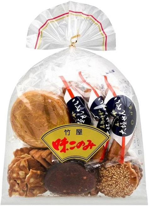 다케야 아지코노미 6종 종합 센베 세트, 1세트, 밤 + 참깨 + 카를루스 + 볶은콩 + 미소 + 오오가키