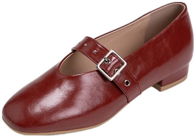 에스콰이아 여성용 레이 버클 메리제인 YXESHQ67